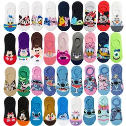 MINISO Disney Cartoon Anime Socks Men Women Invisible Short Boat Socks Christmas Halloween Novelty Funny Happy Crazy Socks