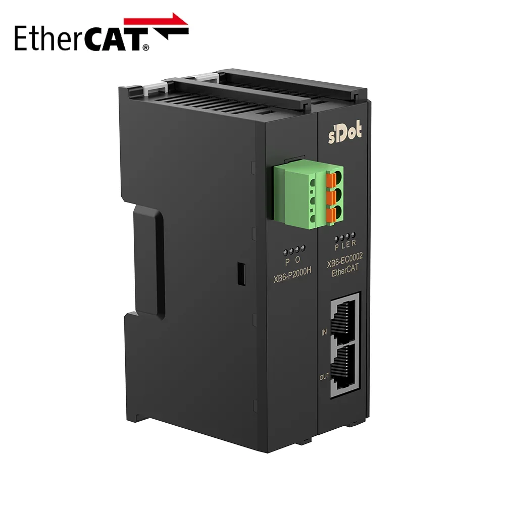 Solidot Remote IO Module I/O EtherCAT Fieldbus Coupler Kit for PLC IP20 | XB6-EC2002ST