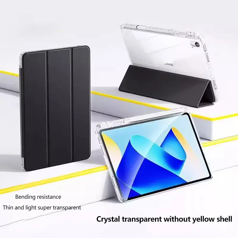 Clear Leather Tablet Case for Huawei MatePad 11.5 SE 11 11.5 S Air 11.5 11 Paper Matte Pro 11 10.8 10.4 Shockproof Protect Cover