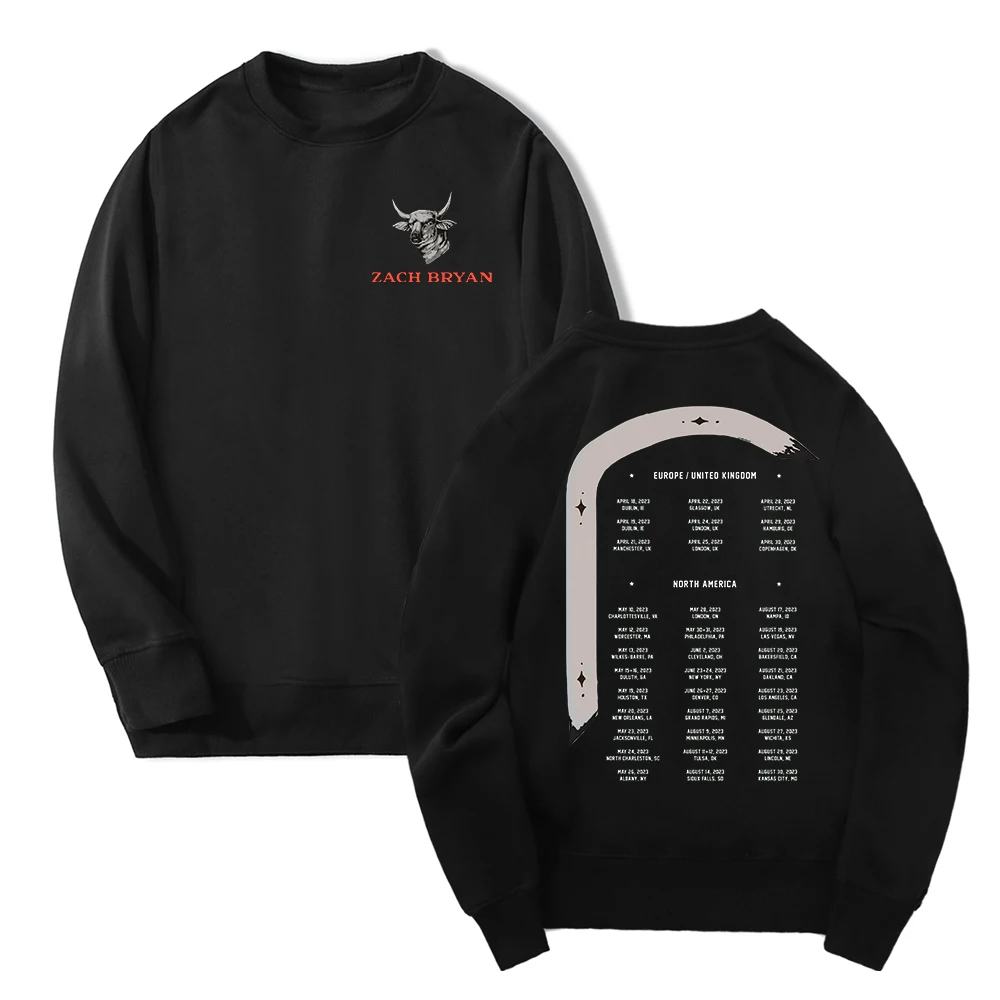 

Zach Bryan Burn Burn Burn Tour Merch Crewneck Long Sleeve Streetwear Women Men Sweatshirt 2023 Fashion Clothes