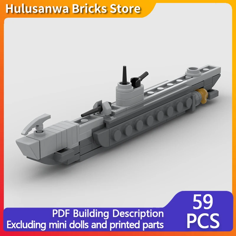 

Модель немецкой подводной лодки U-96 времен Второй мировой войны, конструктор MOC, военная техника, модульные технологичные подарки, набор для сборки, детские игрушки для праздников