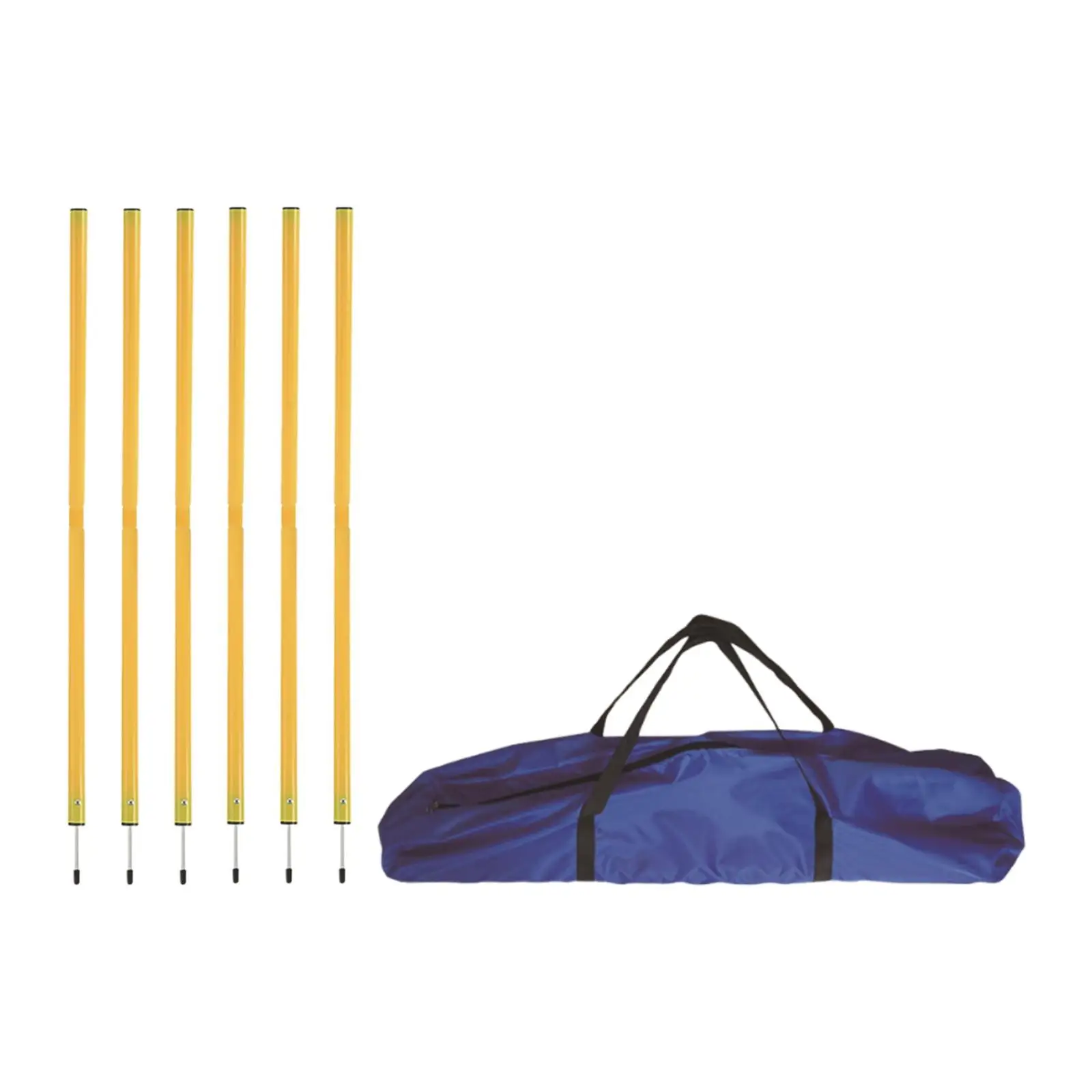 6 Pieces Football Agility Training Poles Football Training Rod Barrier Marking Pole Football Sign Poles for Soccer Competition