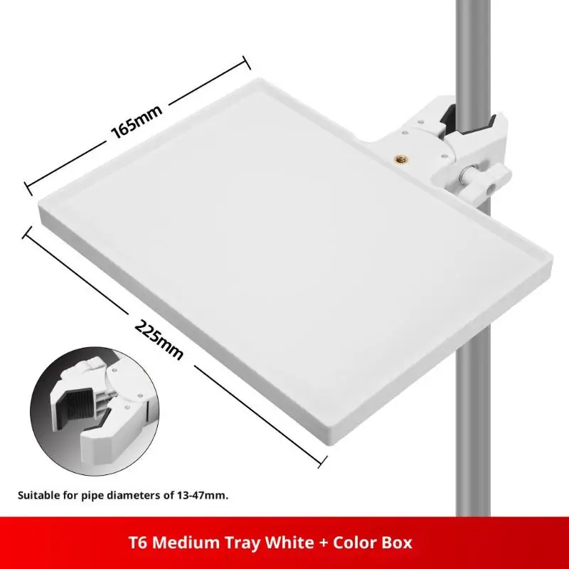 1 قطعة حامل صينية الرموش نصف القمر ضوء مصباح العالمي المشبك كليب منصة حامل قابل للتعديل رمش ماكياج صينية التجميل أداة