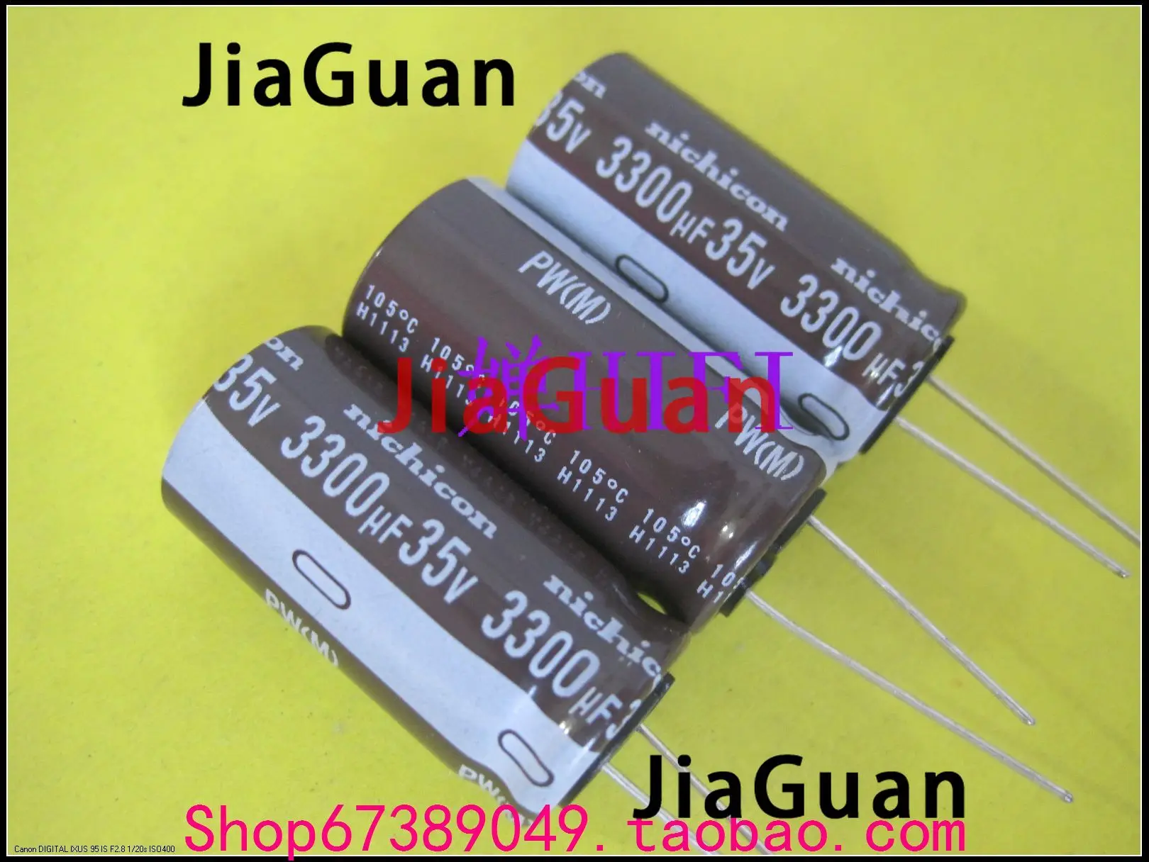 10PCS NEW NICHICON PW 35V3300UF 18X35.5MM electrolytic capacitor 35V 3300UF High frequency long life pw 3300uF/35V