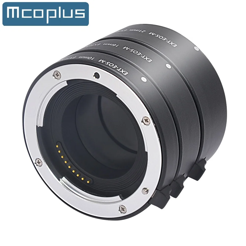 Mcplus Electronic Auto Focus Macro Extension Tube Ring 10mm 16mm 21mm for Canon EF-M Monut EOS M M6 M2 M3 M5 M50 M100 M200 M6II
