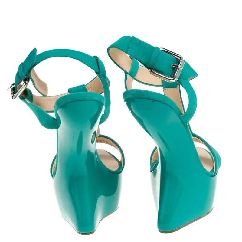 Strange Style Platform Mixed Colors Sandals Sexy Round Toe Leather Size 35-48 Customized New Arrivals Fashion Women Modern Shoes