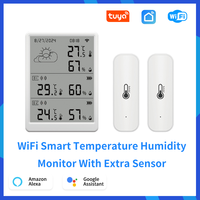 Tuya Smart LED WiFi Thermometer RF433 Temperature And Humidity Sensor Kit Smart Life Monitoring Home Automation Compatible Alexa