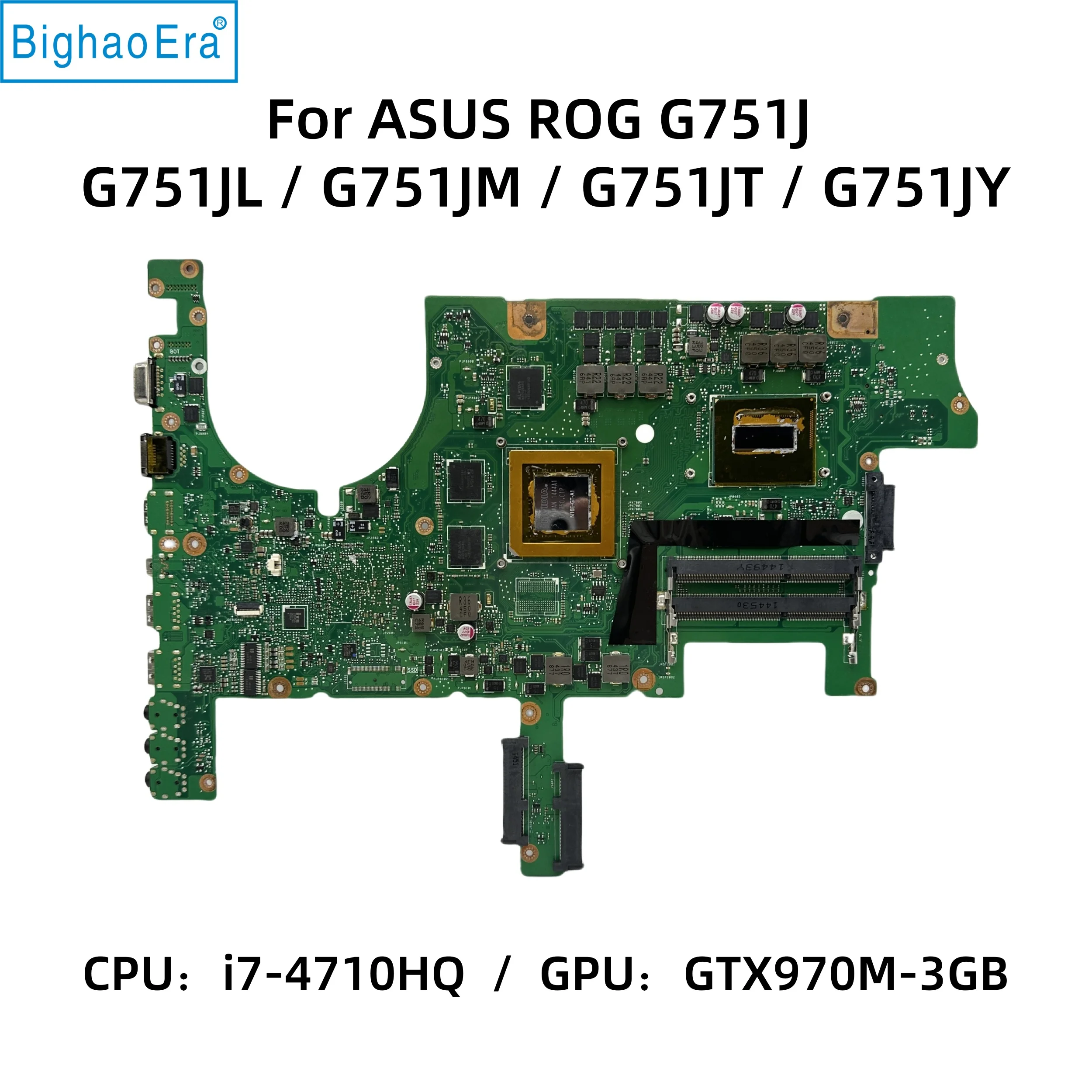 For ASUS ROG G751J G751JL G751JT G751JM G751JY Laptop Motherboard With i7-4710HQ/4720HQ CPU GTX965/GTX970M GPU G751JY MAIN Board