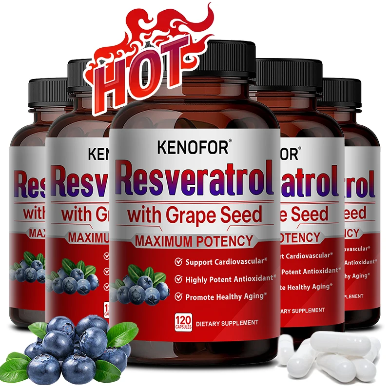 

Resveratrol 1500g Per Serving, Super Powerful Complex, Radiant Skin, Immune Support