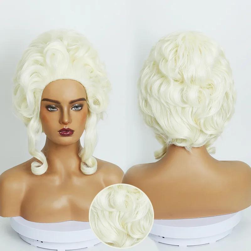 Królowa Maria Antonina z Francji Najpiękniejsza Królowa w Historii Transgraniczne Peruki do Cosplayu Królowej Dworu