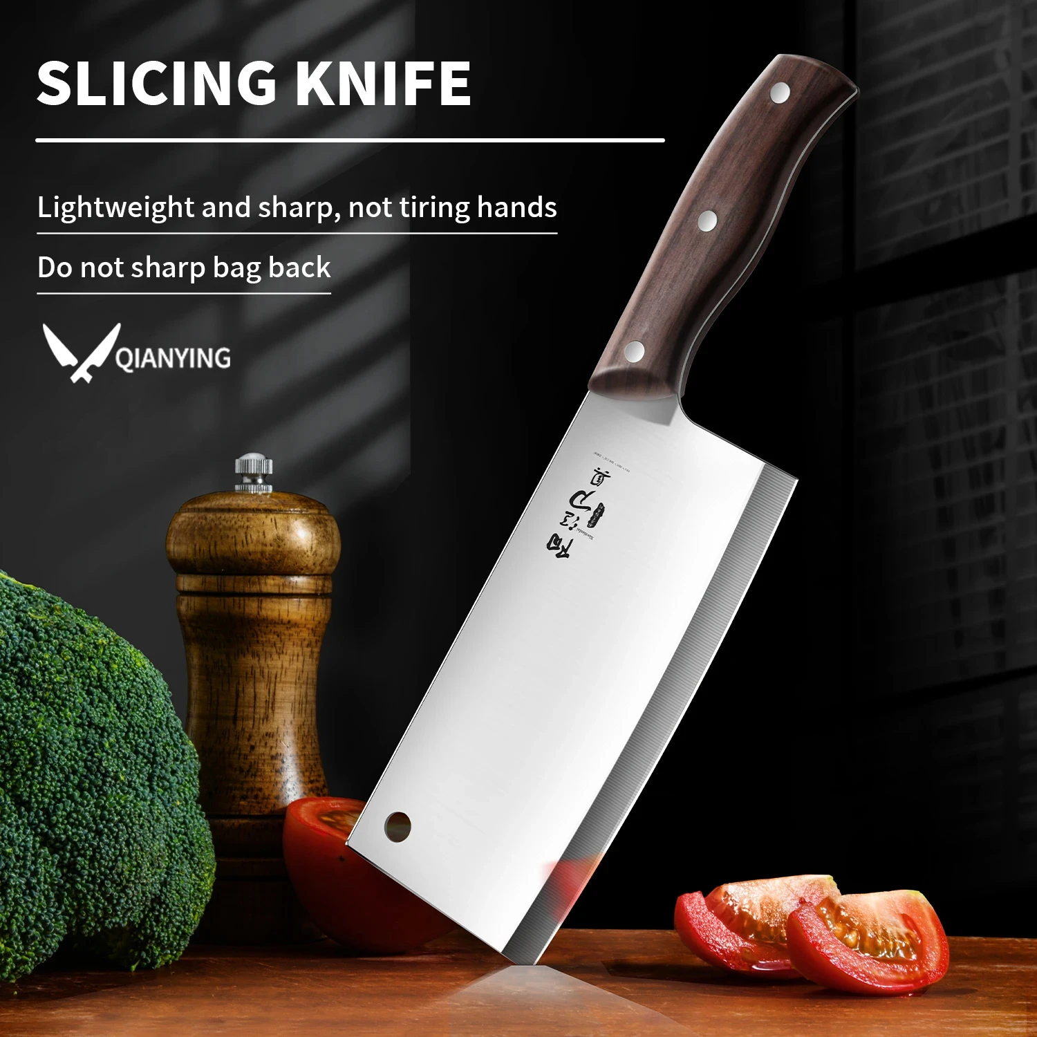 Stainless steel household kitchen knife chef special meat cutting knife sharp cost-effective