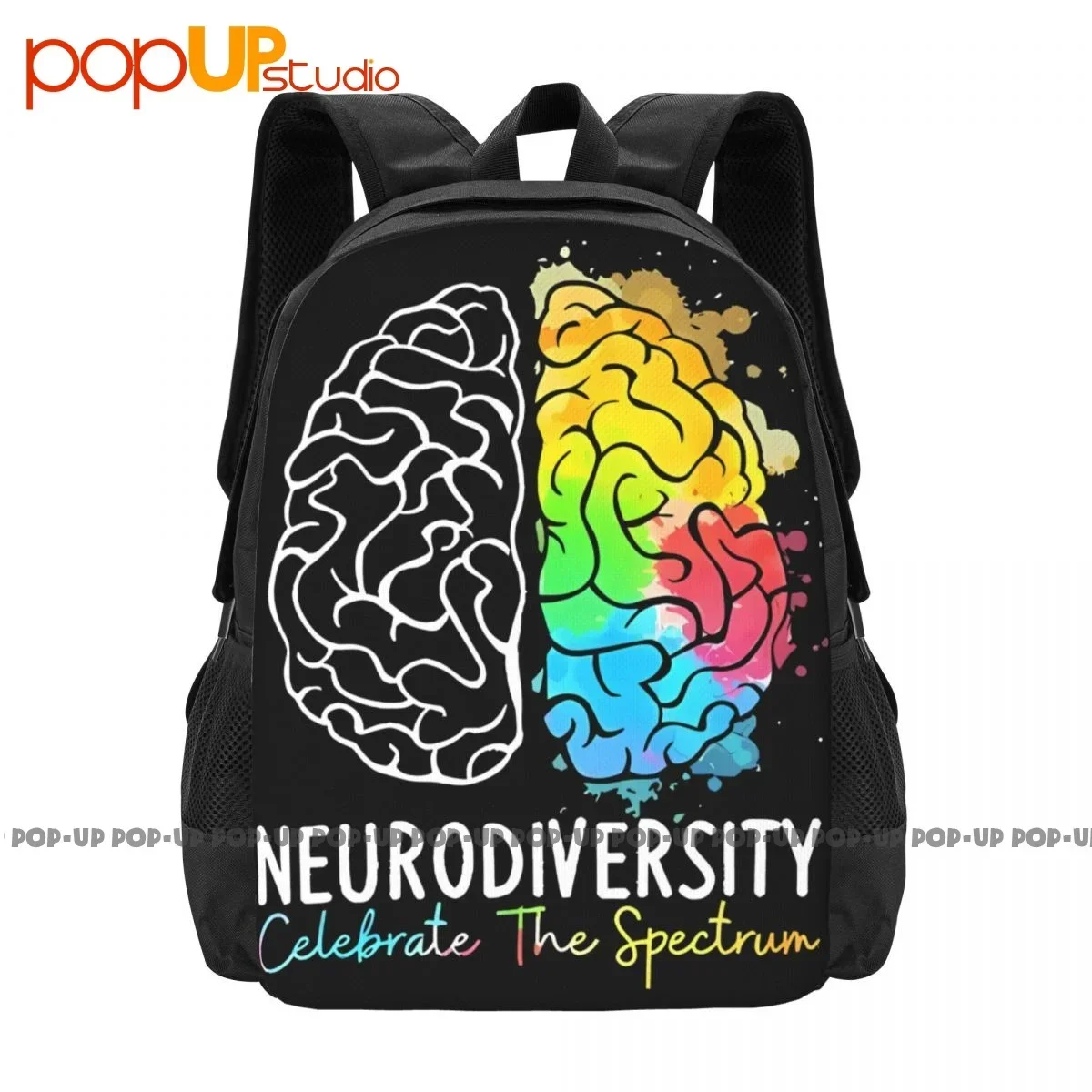 Mochila de gran capacidad para P-21 del cerebro, bolsa de viaje para gimnasio, Asd, TDAH, espectro autismo, neurodiversidad