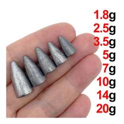 Conjunto de isca de chumbo com gancho coração-like, conjunto de 5 peças