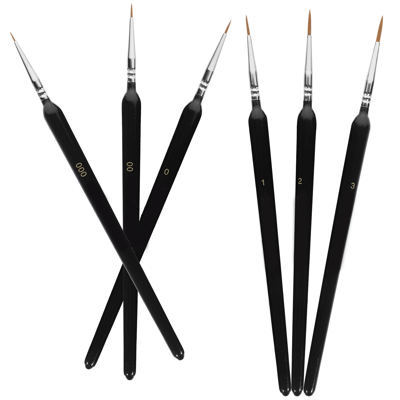 

6pcs Brush Set Fine Painting Brushes for Watercolor Craft Tiny Models with Tiny Models Brush Pen Soft Bristles