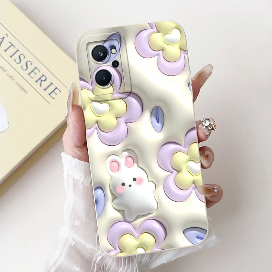 For OPPO Realme 9i Case 9i 4G 5G Cute Cartoons Flower Soft Silicone Back Cover For Realme 9 Realme9 Pro Plus 9i Phone Fundas