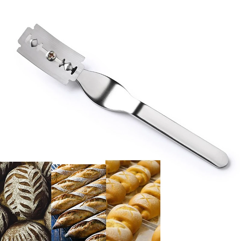 

Bread Cutter French Bread Blades Kitchen Gadgets Normal Wood Long Handle Baking Accessory European Style Curved Arch Toast Knife