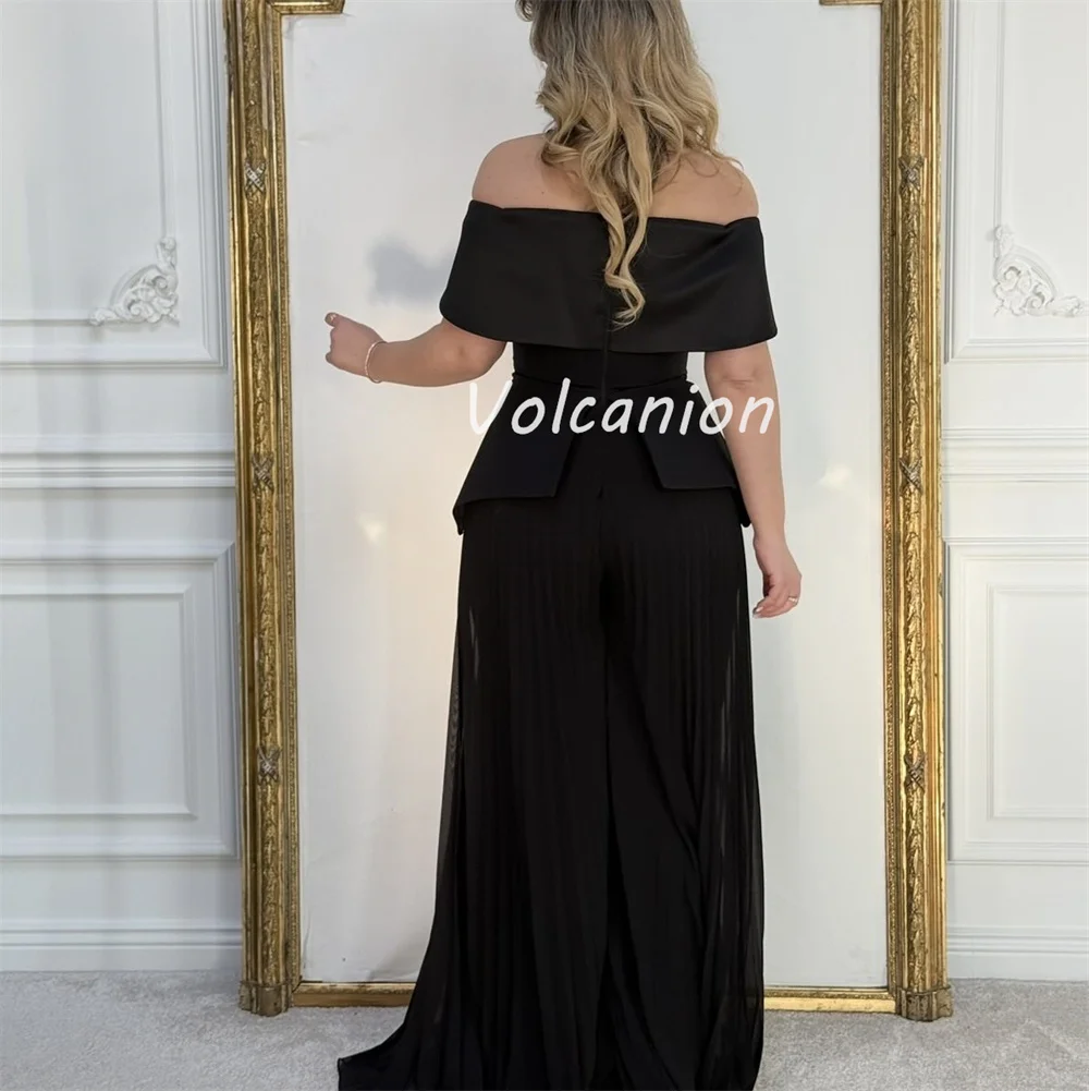 Abiti lunghi personalizzati di alta qualità in jersey classico con strass increspati dritti con spalle scoperte Abiti da cerimonia su misura formali