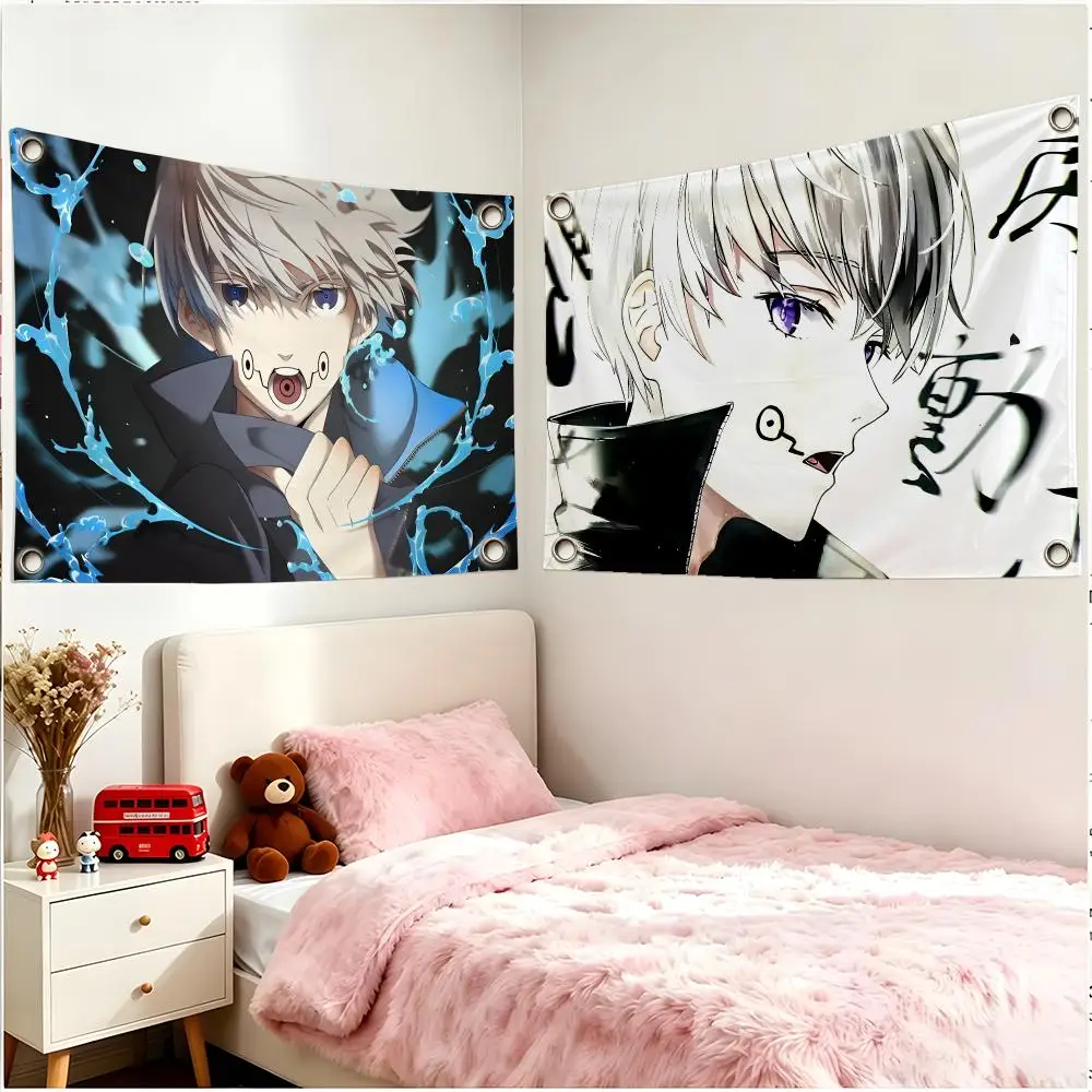 Anime Character Jujutsu Kaisen Toge Inumaki Flags Four Ring Borderless Art Decor Indoor Outdoor Use Simple Hang And Install