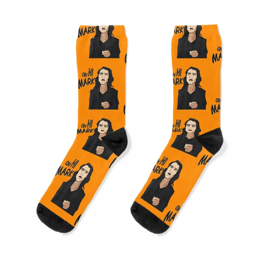 

oh hi Mark! Socks Sports cartoon Running retro Socks Men Women's