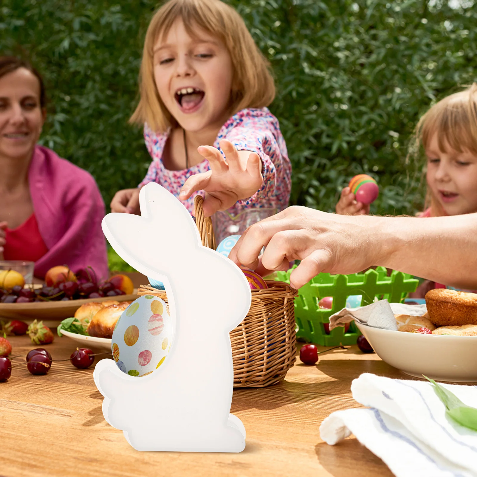 

Rabbit Back Easter Egg Decoration 9904-2 Large Silicone Mold Bunny Shaped Casting Molds for DIY Crafts Jewelry Accessories Parts