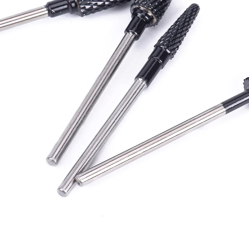 مجموعة مثقاب الأظافر من الفولاذ التنغستن ، رأس طحن لإزالة الجلد الميت ، آلة صنفرة ، معالجة الأظافر مسبقًا ، لقمة حفر