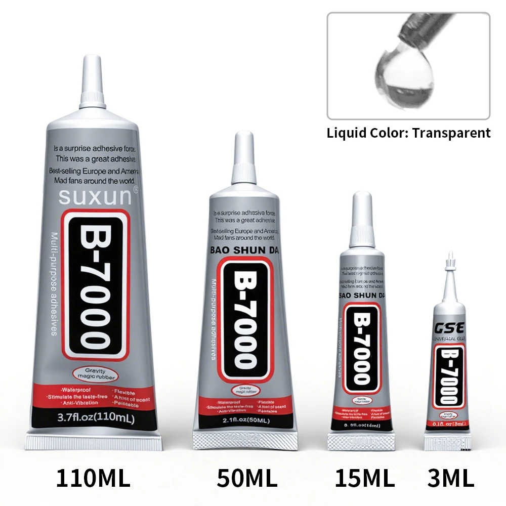 T7000 15ML 50ML 110ML Glue for Watch Cell Phones Repair Paint Contact Adhesive T-7000 Glass Plastic Toy Universal DIY Glue