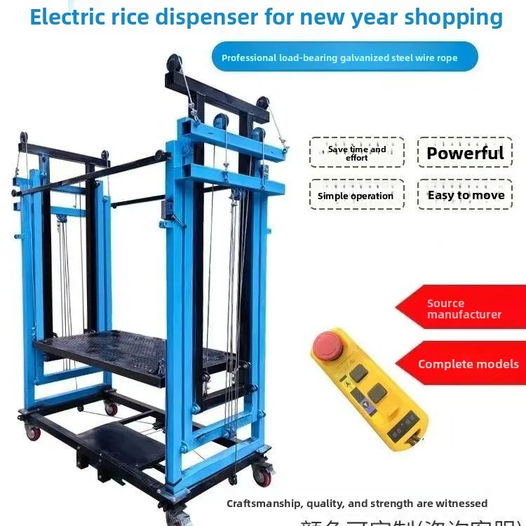 Electric Mobile Scaffolding Lift Indoor and Outdoor Decoration Site Remote Control Hoist Platform