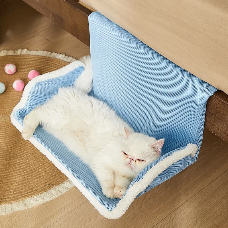 

Pet Bed Cat Hammock Bedside Cat House Keep Warm in Winter All-season Hang The Bed By The Window Hanging Cat Bed Sill Balcony