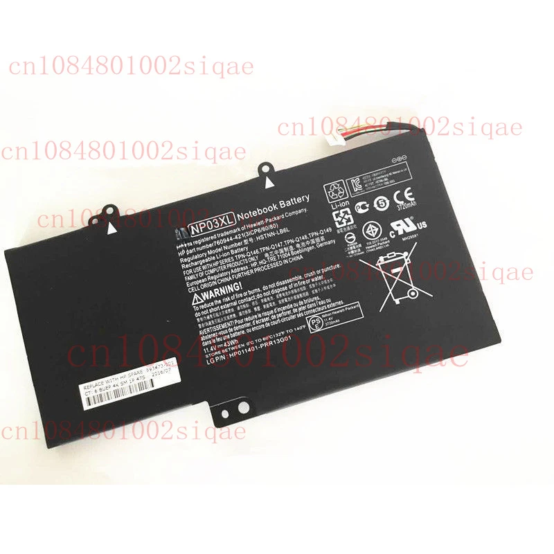 

Новый аккумулятор NP03XL TPN-Q146 HSTNN-LB6L Akku для Pavilion X360 13-A010DX 43 Втч