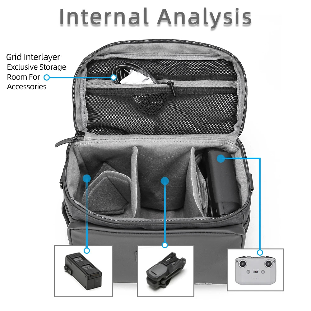 Storage Bag For DJI Mavic 2/Air 2S Portable Single Drone Case Shoulder Waterproof Diagonal Box For DJI Mavic 3 Series Accessory