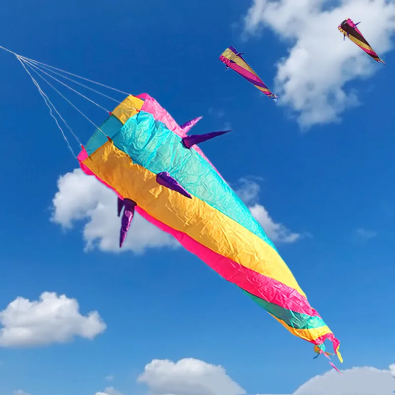 

Large kite windsocks kite tails ripstop nylon fabric inflatable kite Air bounce Kite flying wind kites Power kite dancing squid