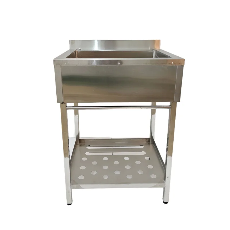 

Factory Direct Sales Stainless Steel Sink Industrial Commercial Single Bowl Sink for Hotel Restaurant
