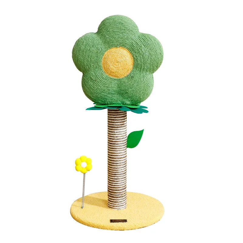 Imagem -05 - Flower Cat Scratch Board Sisal Garra Grinder Plataforma de Salto Teasing Cat Scratching Post Gato Escalada Frame Pet Toy