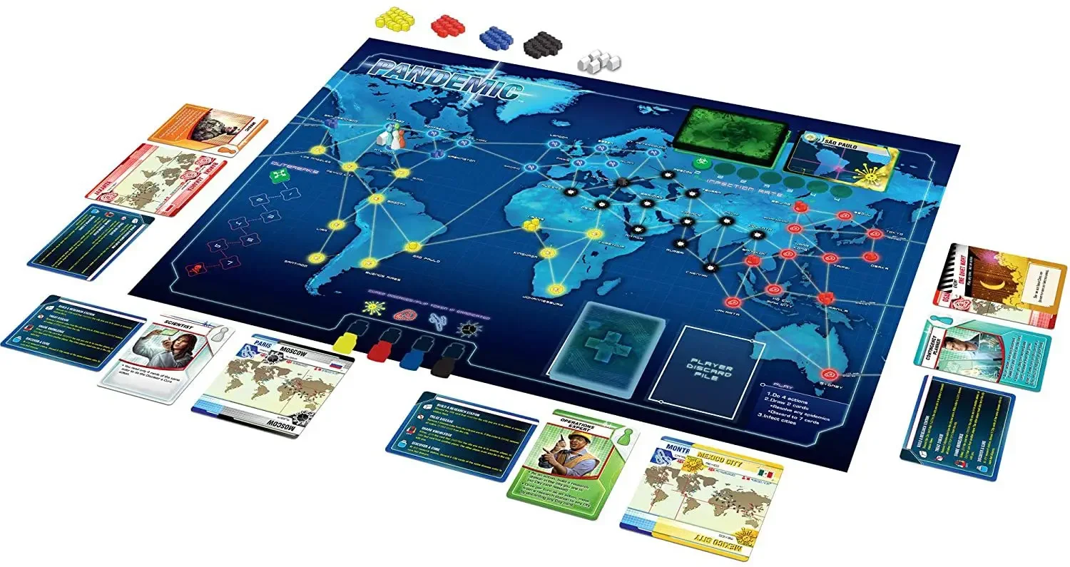 Games Pandemic Board Game ‐ English Edition, Multi/colored