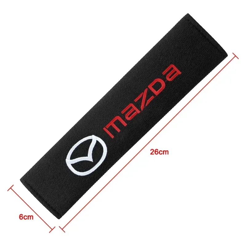 Car Seat Belt Cotton Safety Belt Shoulder Protector Cover For Mazda 2 3 6 CX-3 CX-5 CX-8 MS MX-30 MX-5 BT-50 ATENZA ATENZA R360