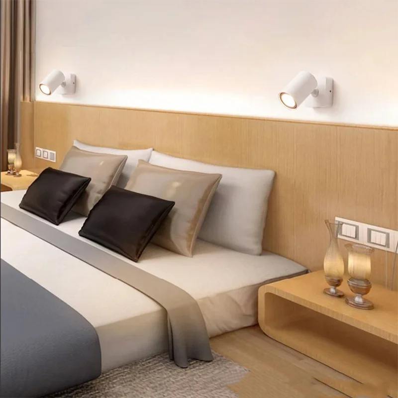 7W Led Ceiling Wall Light Modern Style Folding Rotation Home Hotel Bedroom Bedside Living Room Reading Wall Lamp AC85-265V image 3