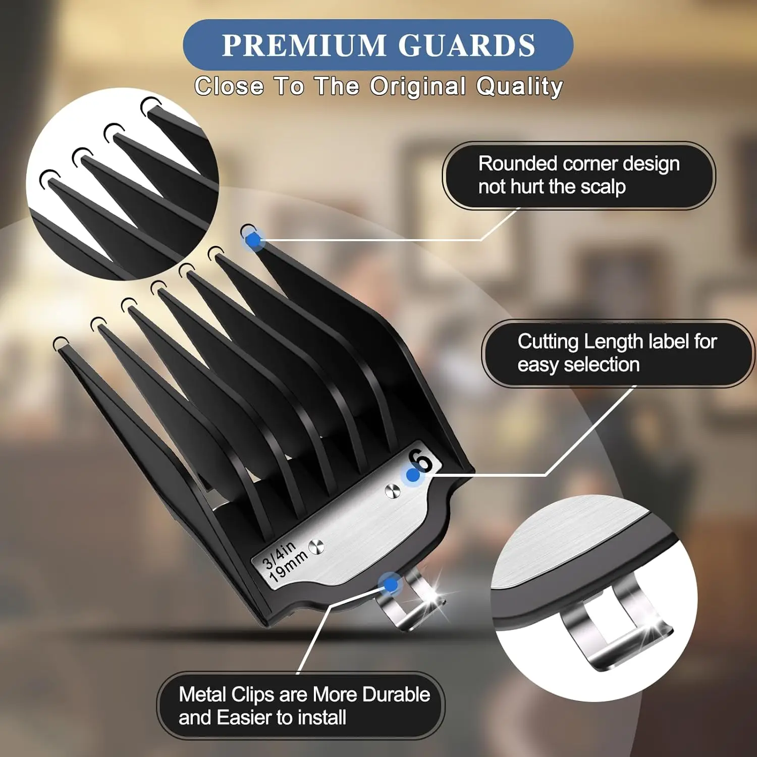 Professional Limit Guide Comb For Kemei For Wahl Clipper Universal Cutting Guide Comb Haircut Tools Limit Comb