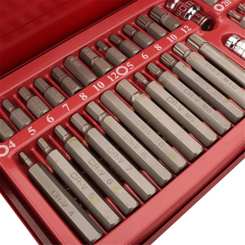 

High Quality 40pcs Star Batch Set Hexagon Wrench Auto Repair Tool Spline Plum-blossom Screwdriver Combinationset Hex Tools Torx