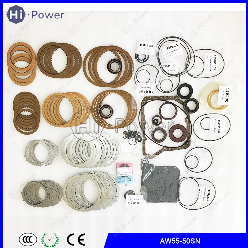 

AW55-50SN AW55-51SN AF23 AF33 Auto Transmission Master Repair Overhaul Kit Friction Steel Plate For Chevrolet 55-50SN 55-51SN