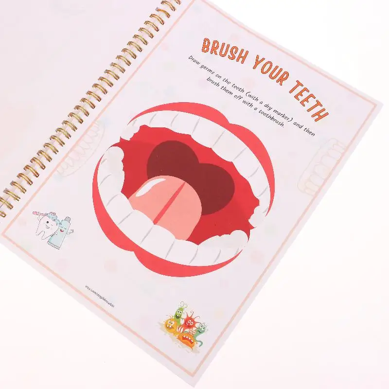 Creative Human Anatomy Busy Book Children's Fun Learning Picture Album With Illustration Learning Planner