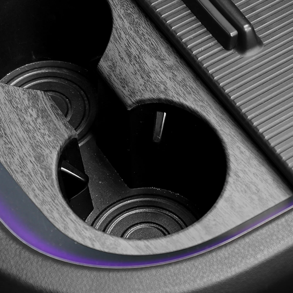 

For Hyundai Staria 2021-2026 Car Tuning Carbon Fiber Front Row Water Cup Cover Trim Interior Accessories