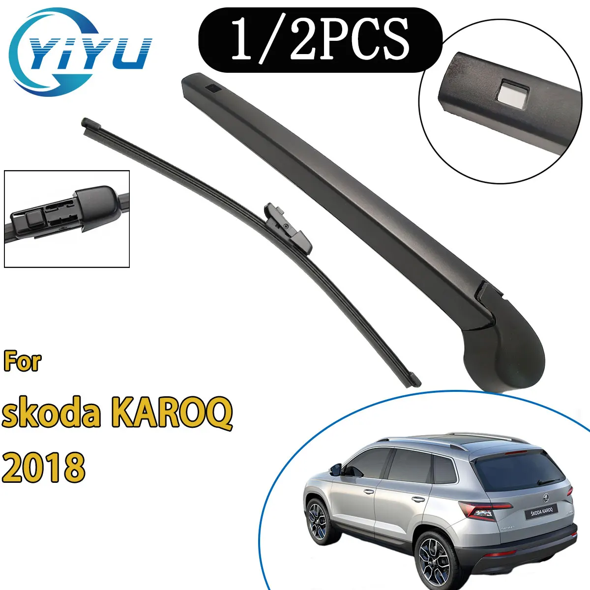 

1/2PCS Car Rear Windscreen Wiper Arm Wiper Blade for skoda KAROQ 2018 Car Accessories Accsesories