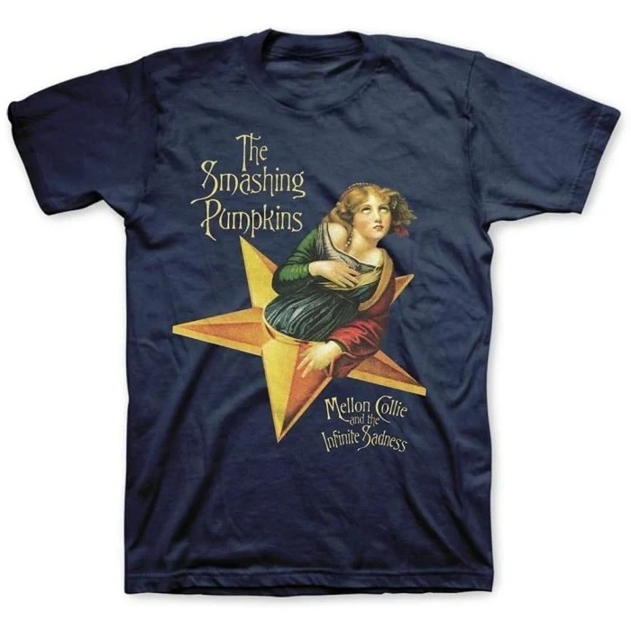 The Smashing Pumpkins Gish Album Print Cotton T-Shirt Alternative Rock Streetwear Unisex Crew Neck Short Sleeve Tee