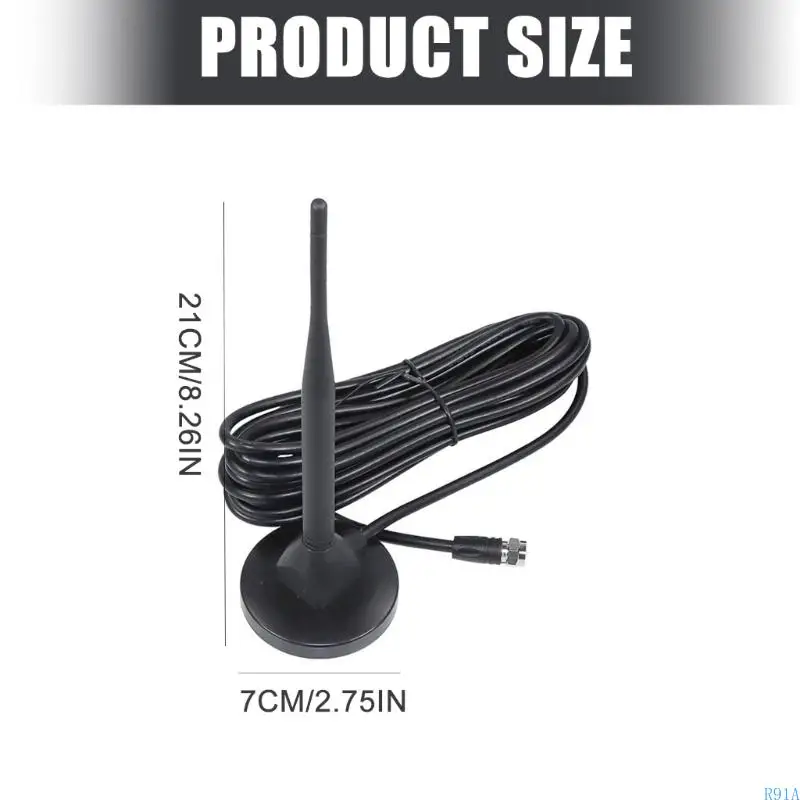 R91A デジタル アンテナ 18dBi 高利得磁気ベース 10 メートルケーブル 4 グラムルータ CCTV 信号増幅