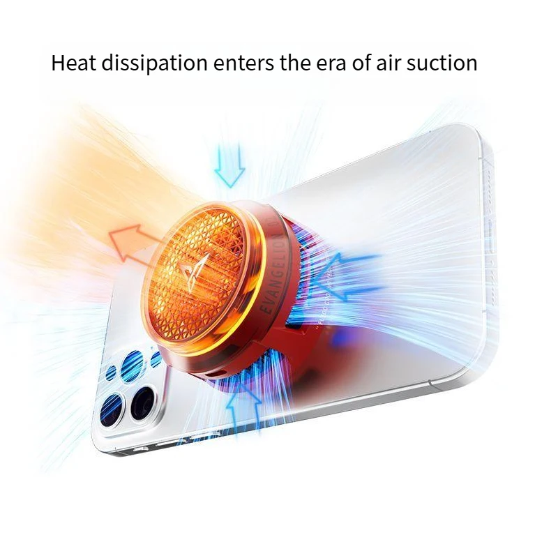 Flydigi B8X EVA Co-branded Game Cooler Heat Dissipation Magnetic Radiator RGB Andro Light Phone Cooling Fan for IOS Android