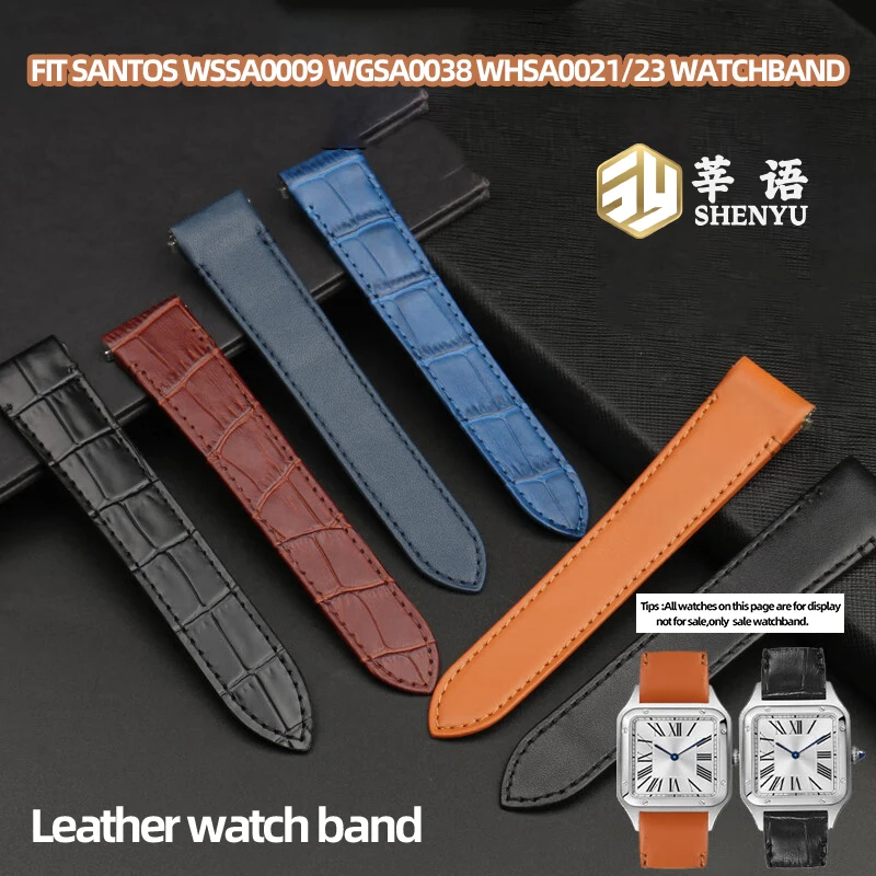 حزام من الجلد الأصلي Shenyu ، سوار ساعة بواجهة سريعة التحرير ، سوار ، مناسب للليوناردو ، WSSA0010 ، wsa0021 ، WHSA0023 ، 19 ، 21
