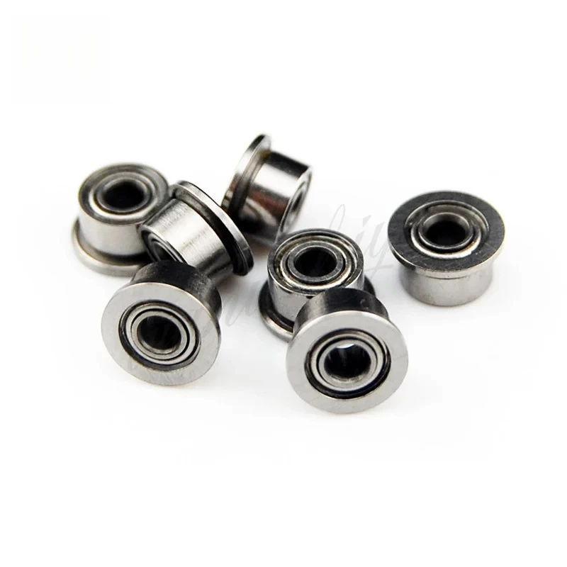 5Pcs MF52‑MF148ZZ Flanged Miniature Deep Groove Ball Bearings Double Metal Shielded Tiny Flange Bearings