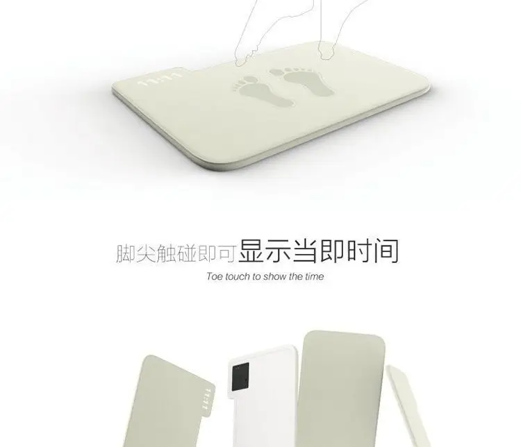 Carpet alarm clock creative loud students get up smart foot pad