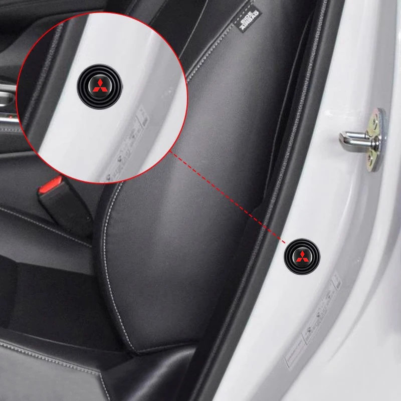 Car Door Shock Absorber Gasket Sticker Soundproof Protector Pads For Mitsubishi ASX Lancer Pajero Outlander L200 EVO Lancer Paje