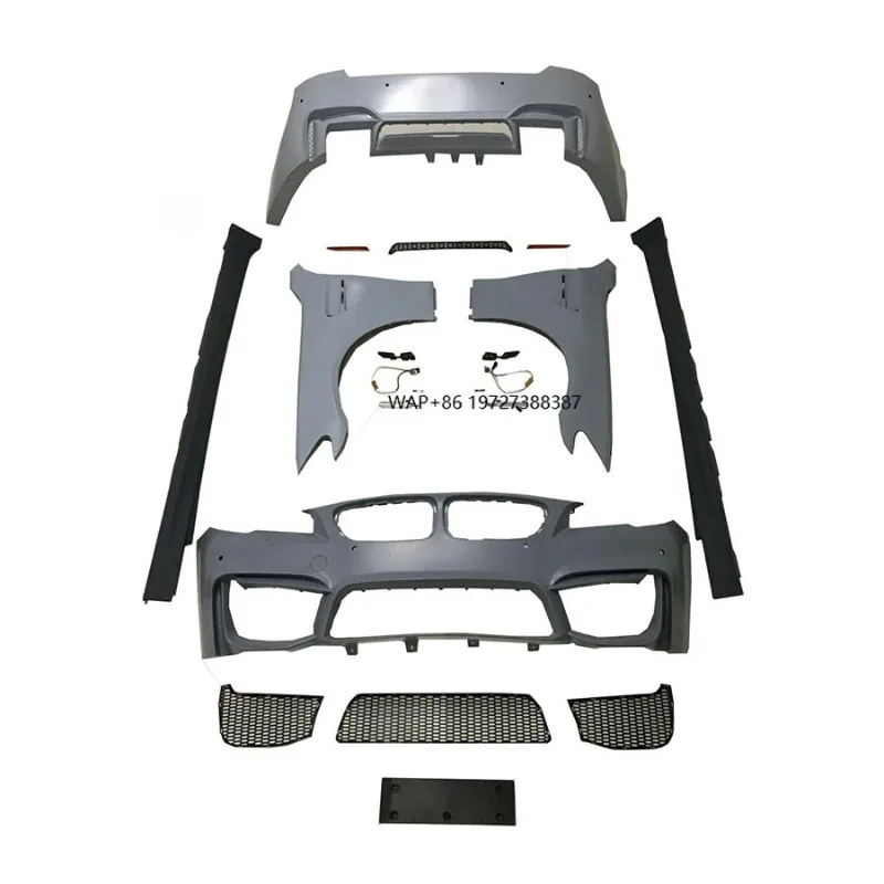 

F10/F18 Style Body Kit for 5 Series - Front Bumper Lip Fender Rear Bumper Side Skirts Exterior Accessory